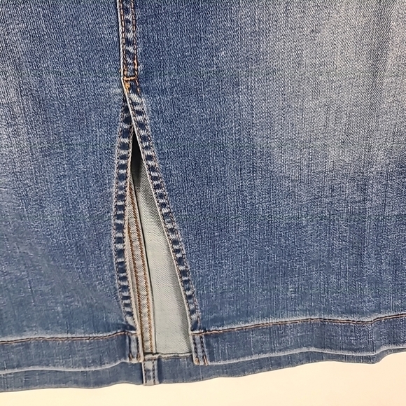 NEW J Jill Denim Skirt Sz 18 Retail $79 NWT (Waist 36,Length 26") - Picture 3 of 4